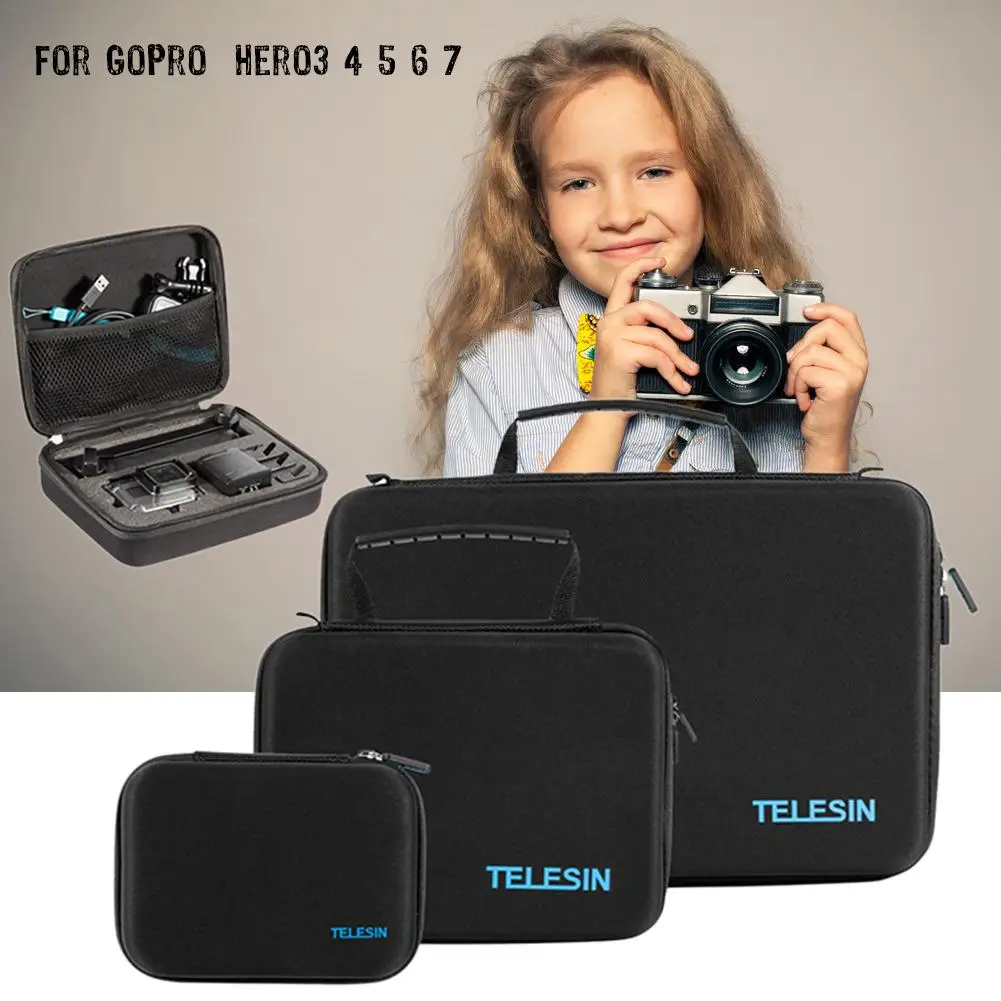 Чехол для Камеры TELESIN GoPro Hero 3 4 5 6 7 водонепроницаемый ударопрочный нейлоновый