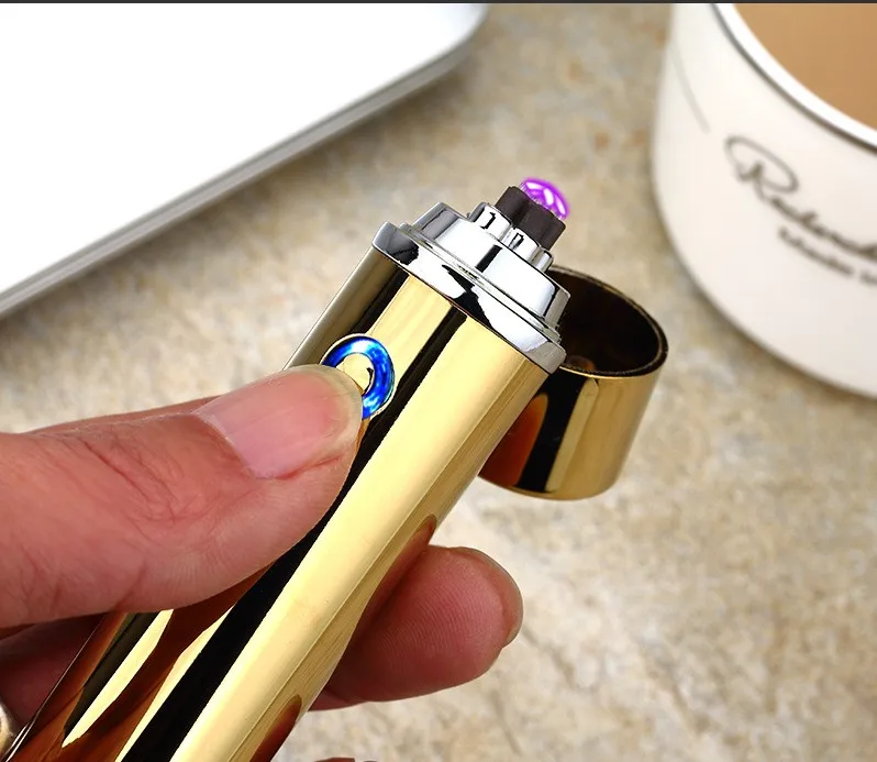 Новинка 2017 электрическая двухимпульсная дуговая зажигалка usb для табачных труб