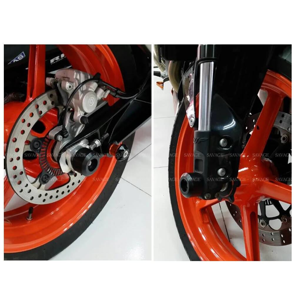 Передняя и задняя оси защита колес вилки Слайдеры для 950 990 SUPERMOTO/R Super Duke /R SMT