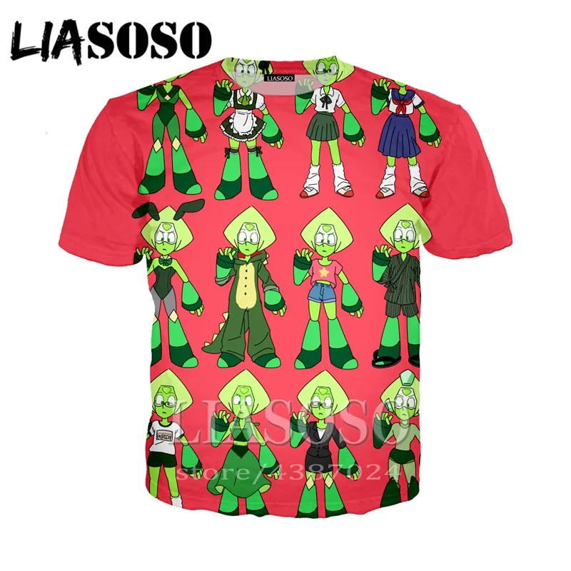 LIASOSO аниме для женщин Harajuku жилет Steven Universe шорты 3D принт streetsweat
