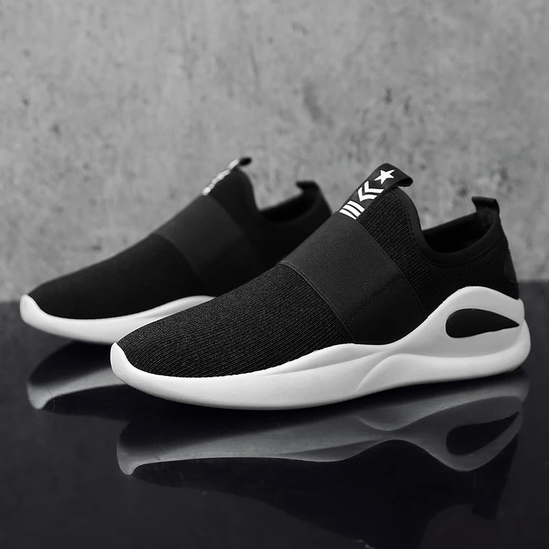 Hemmyi с волнообразным краем Zapatos De Hombre без застежки сетчатым верхом дышащая