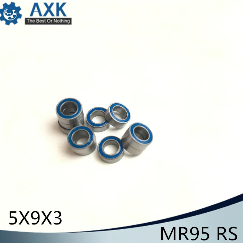 MR95RS Bearing ABEC-3 (10PCS) 5*9*3 mm Miniature MR95-2RS Ball Bearings RS MR95 2RS With Blue Sealed L-950DD