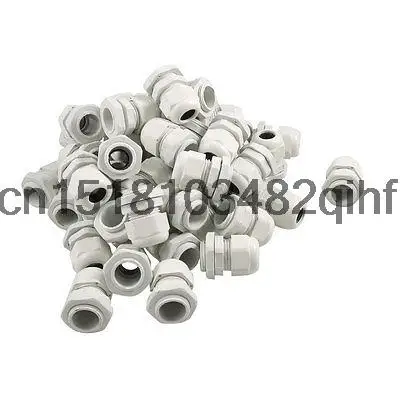 

PG13.5 IP67 Waterproof White Plastic Cable Gland Fastener 50 Pcs