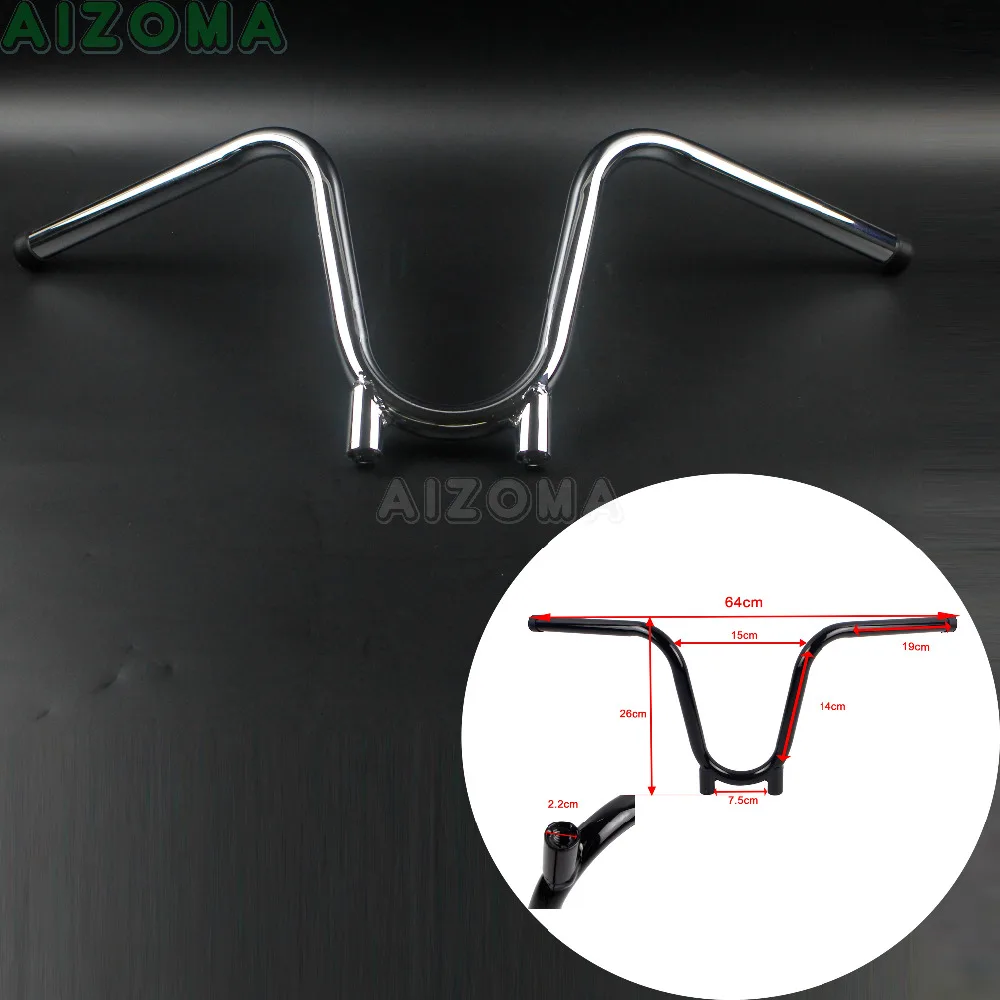 1x мотоцикл 7 8 ''Bootlegger руль 9 5&quot Rise Ретро бары для Harley Chopper Cafe Racer Yamaha Bobber 22 мм
