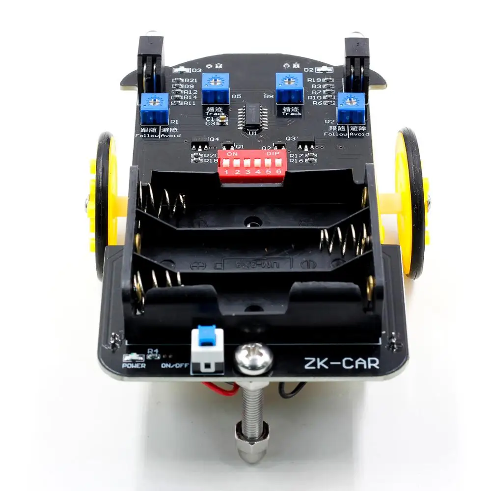 DIY Kit Intelligent Tracking Line Smart Car TT Motor Electronic Patrol Automobile Parts | Электронные компоненты и