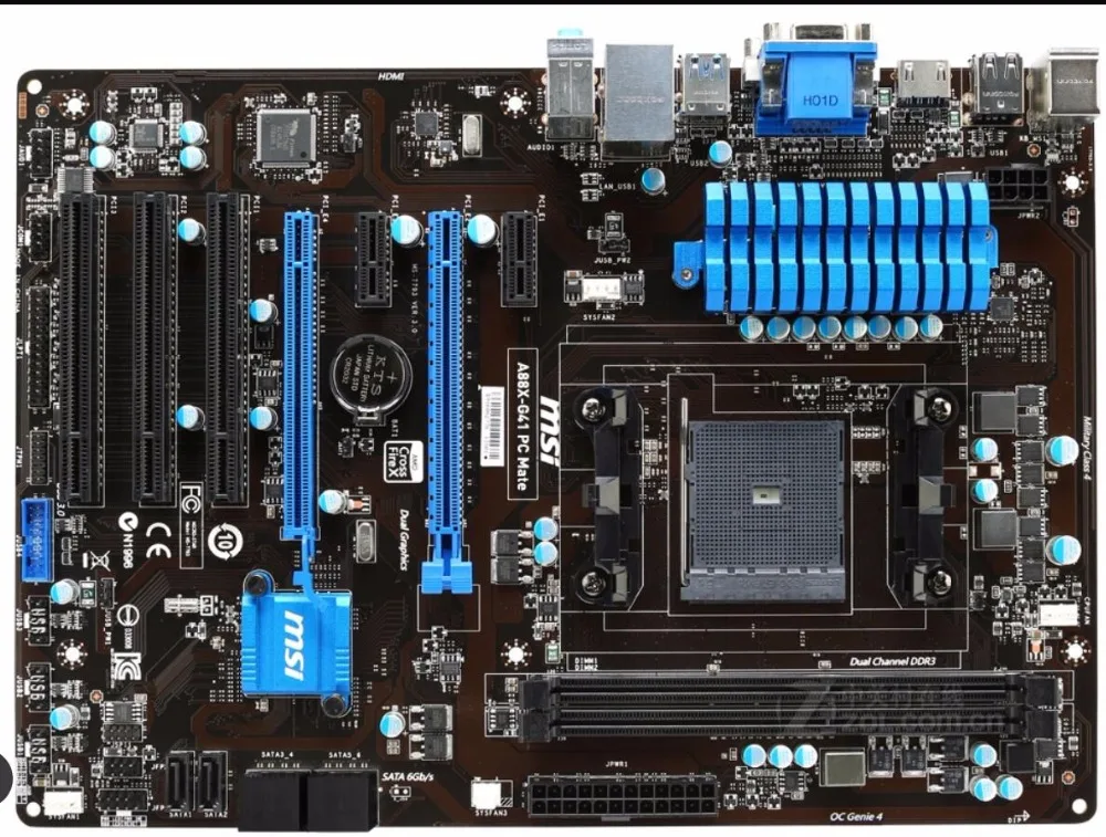Материнская плата MSI материнская для ПК Mate FM2/FM2 + DDR3 A88X настольная | Компьютеры и