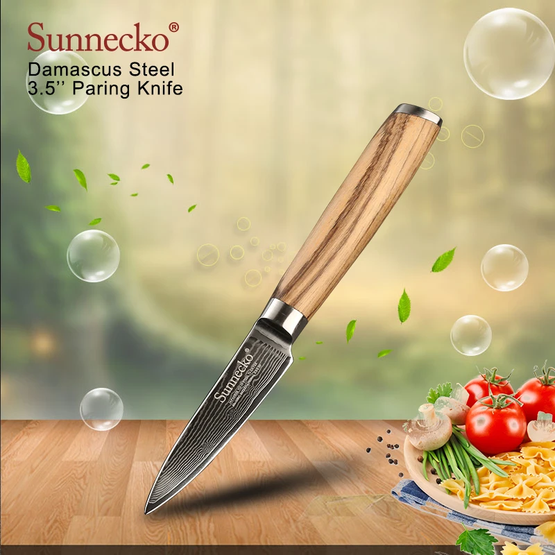 SUNNECKO 3 шт. Кухня Набор ножей Дамаск шеф повар Ножи японский VG10 Сталь оригинальная