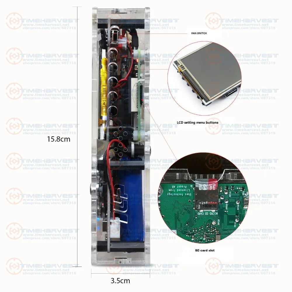 Карманная мини-аркадная игра 3,5 дюймов HD ips lcd Raspberry Pi 3+ 64G карточная система Recalbox портативная Мини карманная аркадная игра Gameboy