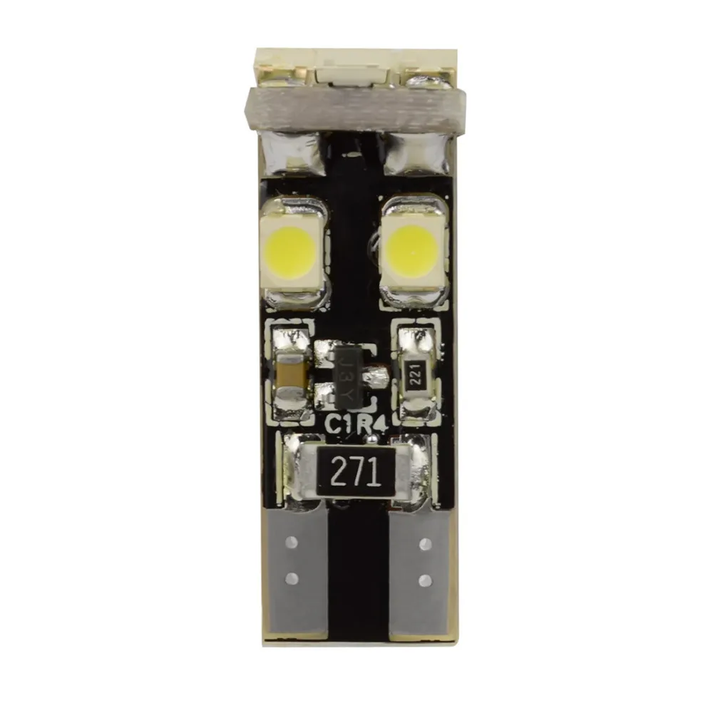 10X T10 W5W Светодиодная автомобильная лампа 8smd 3528 194 168 Canbus без ошибок интерьерная