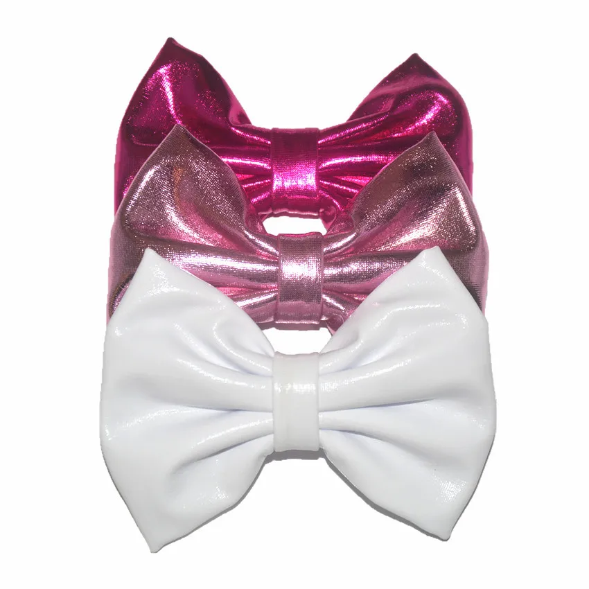 

16 Colors 4" Shiny Stamping Hair Bows For Headband Children Girls Hair Accessories 60Pcs/lot