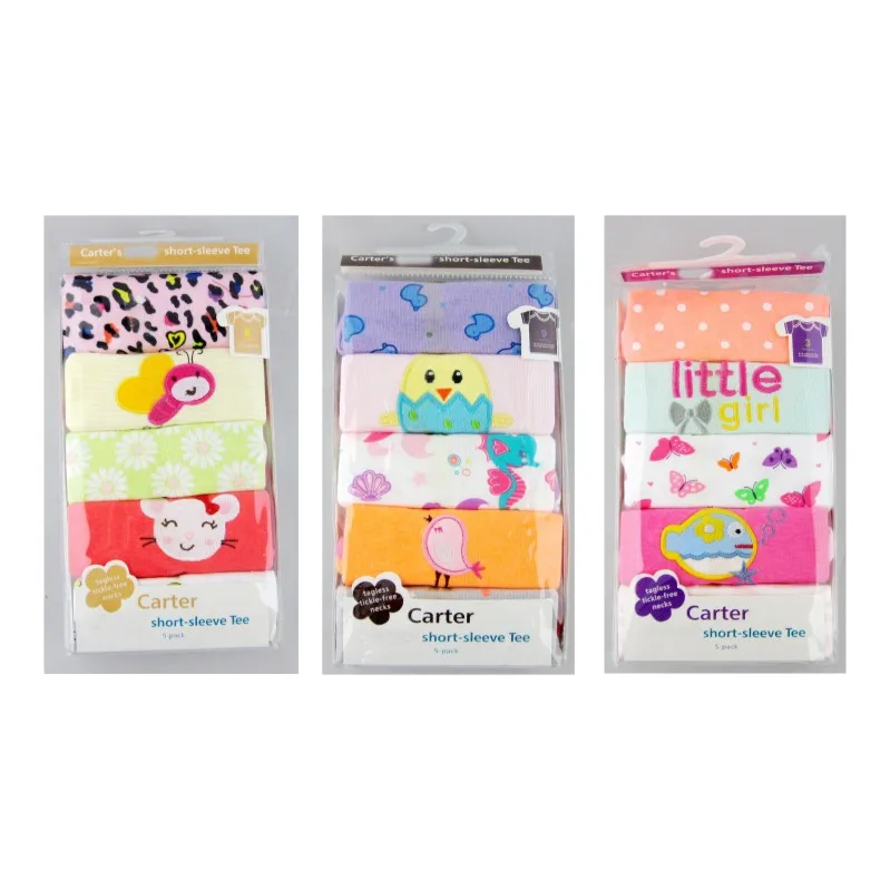 5 pcs/pack new 2017 Girls Boys short sleeve 100%Cotton T-shirt Baby &amp Kids tops tees cartoon o-neck toddler infant clothes | Детская