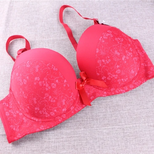 Женский кружевной бюстгальтер с чашками пуш ап цветочным принтом|girls bra sizes|underwear