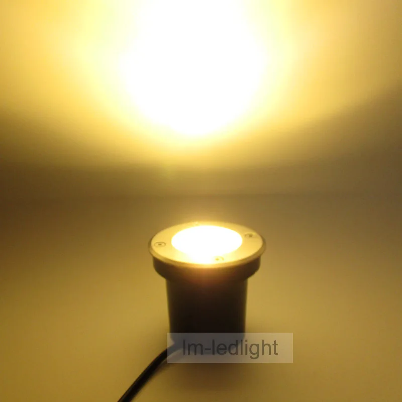 12v садовый свет пол 3W dia100mm похороненный белый розовый зеленый желтый синий