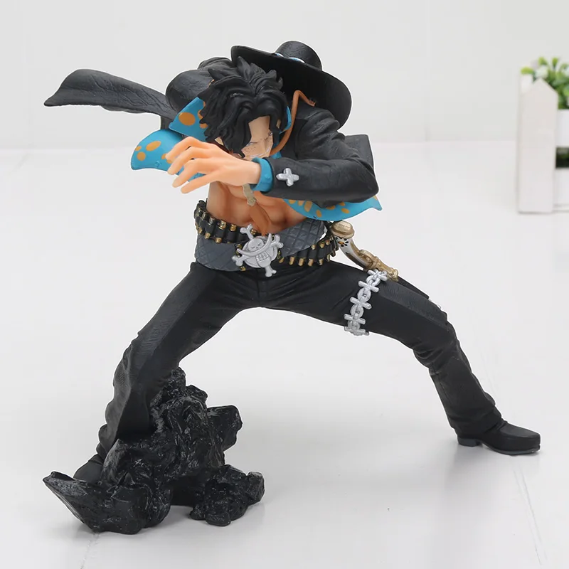4 opp bag Аниме one piece Figure Ace Toy ZERO Portgas D Ace Battle Ver. one piece Luffy Brother Fist of Fire Ace PVC Figure Toys - Цвет: 4 opp bag