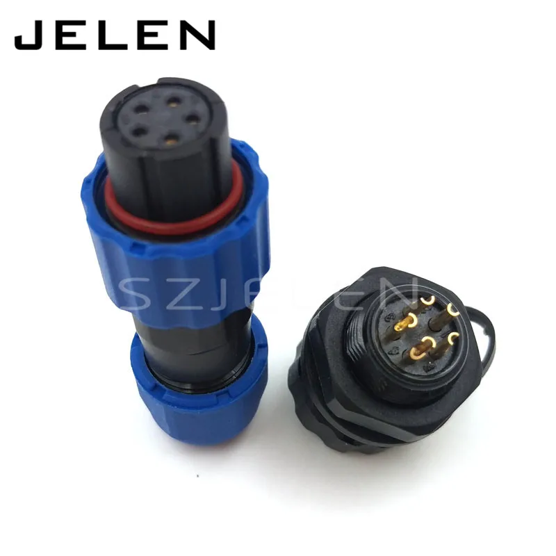 SD13 паяльные водонепроницаемые разъемы 5 контактные IP68 Электрический кабель