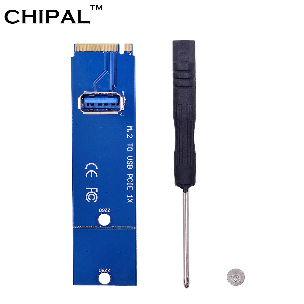 5 шт. переводная карта CHIPAL NGFF M.2 на USB 3 0 адаптер M2 USB3.0 для PCI-E Райзер-карты PCI Express 1X 16X