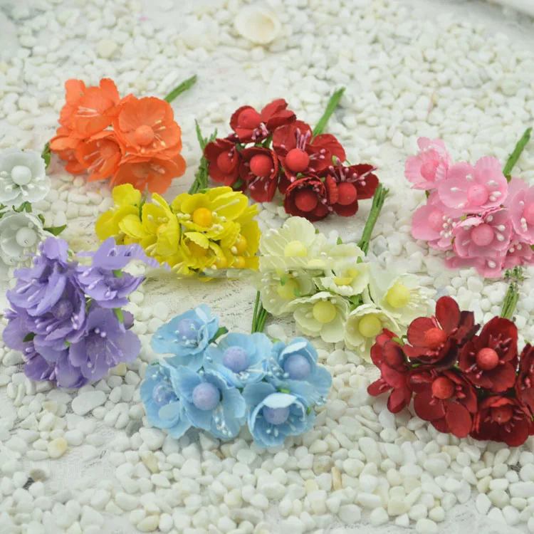 Искусственные цветы хорошее моделирование ротанга цветок вишня Слива Шелковый