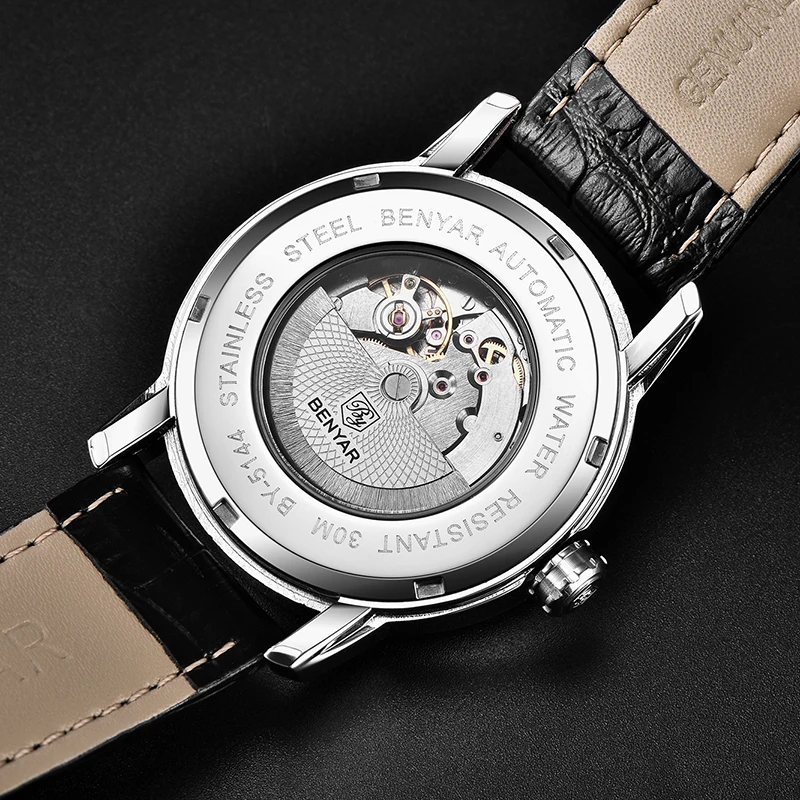 Men's Watches BENYAR New Top Brand Luxury Automatic Machinery Wrist Watch Mens Waterproof Fashion Men Relogio Masculino | Наручные