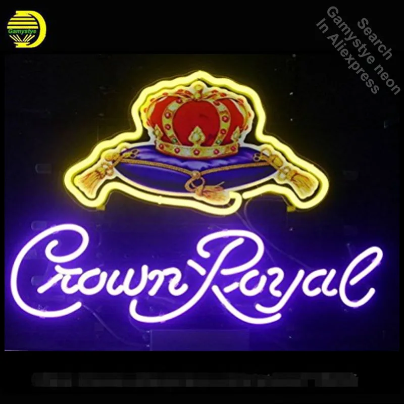 Неоновая вывеска Crown roy для домашнего декора стеклянная трубка неоновые