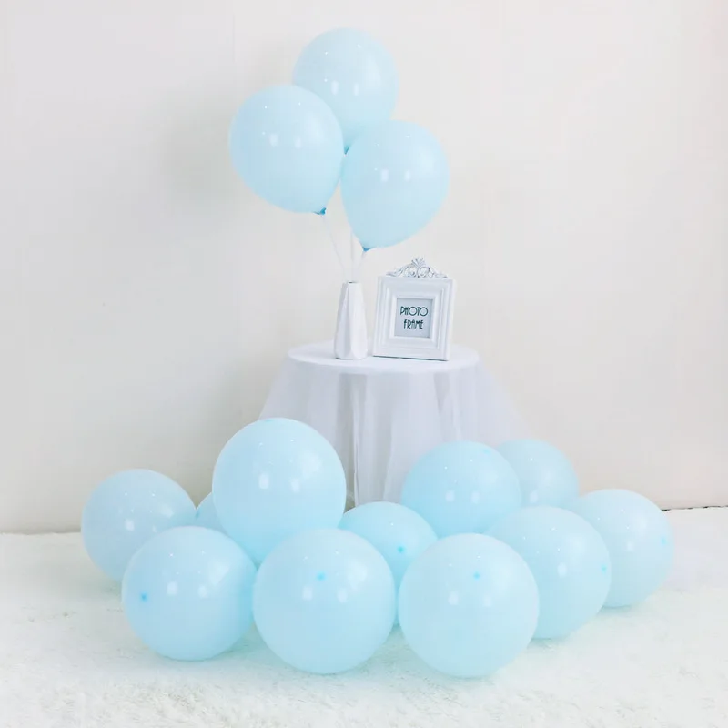 Blue 100 шт./лот 5/10/36 дюймов Макарон латексные шары для свадьбы, дня рождения украшения Globos Baby Shower девочка День рождения воздушный шар с гелием - Цвет: Blue