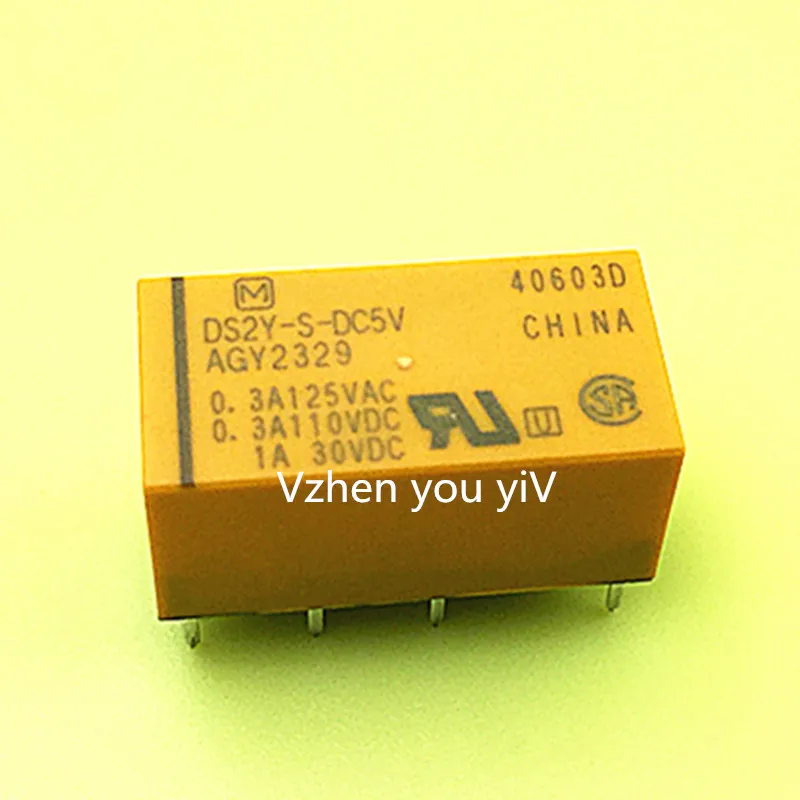 

10PCS 5V 8pins DS2Y-S-DC5V AGY2329 1A Relay