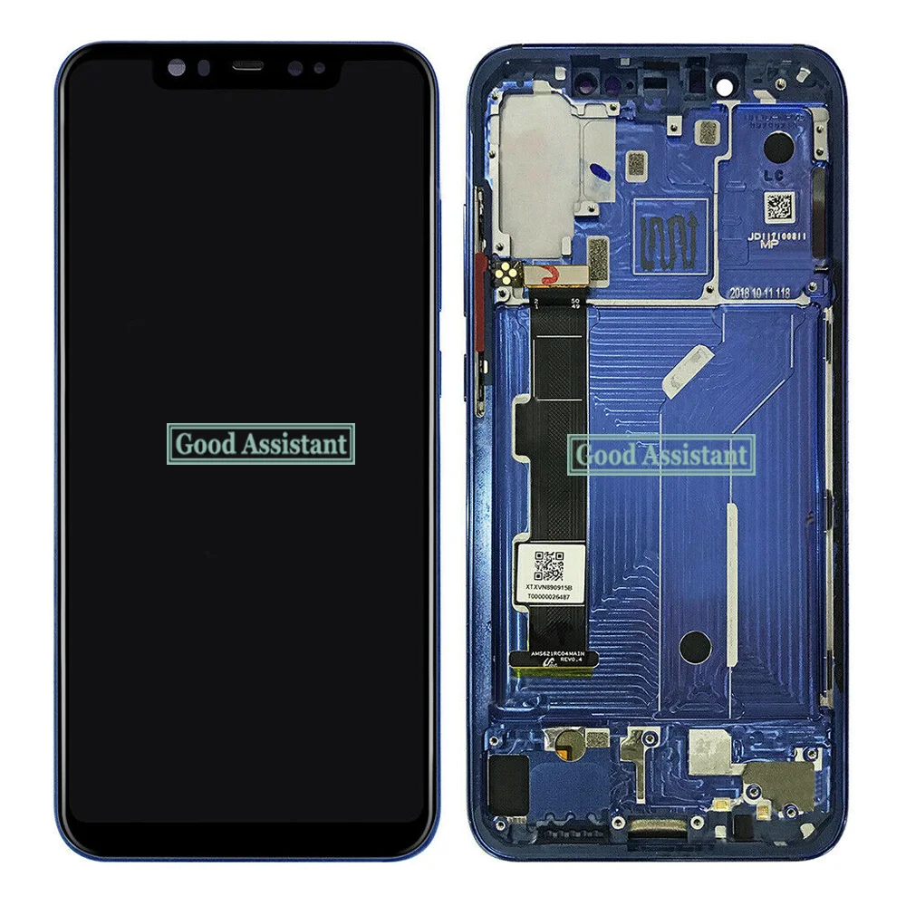 Протестированный высококачественный 6,2 дюймовый ЖК-дисплей для Xiaomi mi 8 mi 8, кодирующий преобразователь сенсорного экрана в сборе, запасные части с рамкой