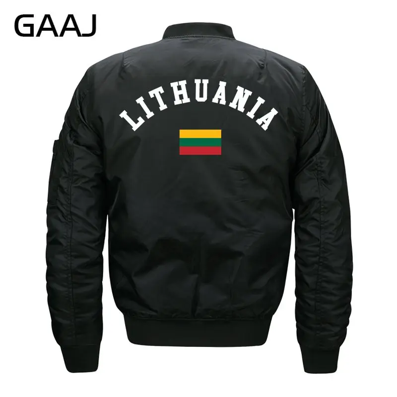 Мужская куртка с изображением флага GAAJ армейская зеленая круглым вырезом