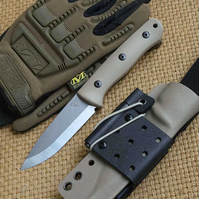 Desert color Район 9 Survivor D2 фиксированным лезвием Прямой охотничий нож KYDEX оболочка G10 Ручка Кемпинг Открытый EDC ножи инструменты - Цвет: Desert color