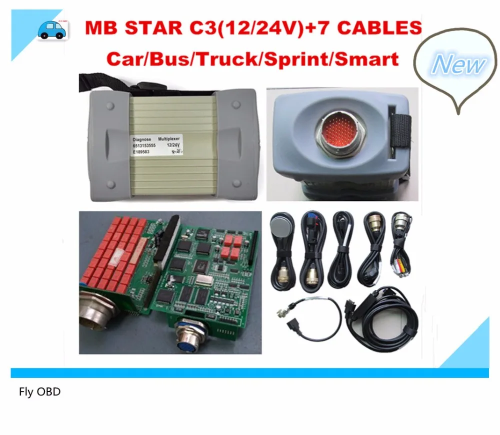 Диагностический прибор для MB Star C3 устройство диагностики грузовиков и автобусов