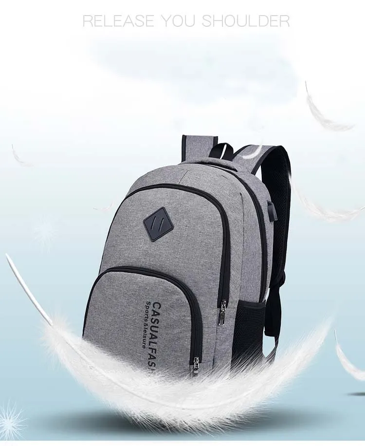 ZENBEFE Новое поступление школьные сумки для подростков USB Charing подключение рюкзаки путешествия рюкзак сумка для ноутбука мужской рюкзак