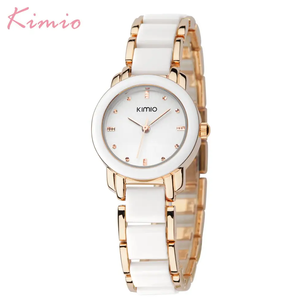 

Top Luxury Brand Kimio Fashion Dress Women's Watches Quartz Clock Resin Bracelet Watches Montre Femme Relogio Feminino Gift Box