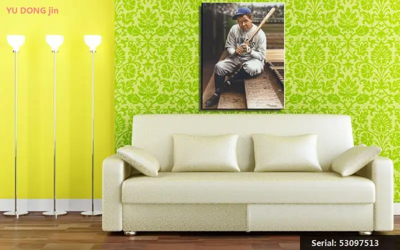 Бейсбол Рисунок Живопись Европа маслом Рисование искусство Спрей Без Рамы Холст