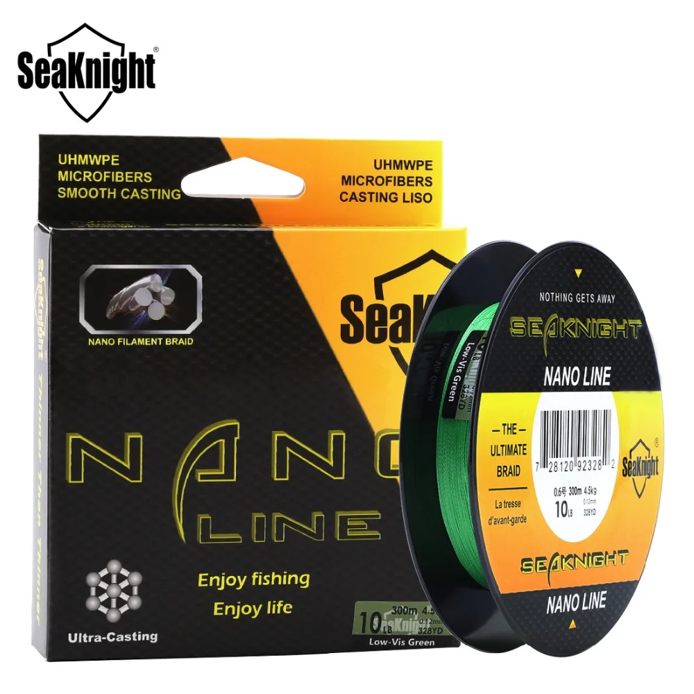 Леска рыболовная SeaKnight NANO 100 м/300 м 4 плетеных лески|Рыболовные лески| |