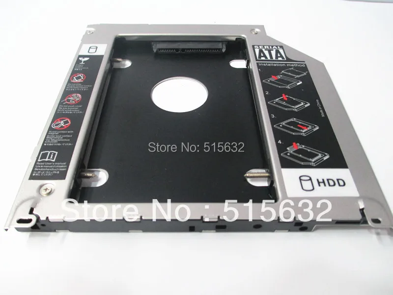 Полностью алюминиевая улучшенная версия 9 5 мм SATA 2ND HDD SDD Супер жесткий диск caddy для