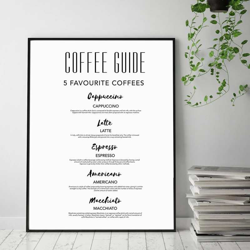 Coffee художественный кухонный декор современный принт холст картина кофейник
