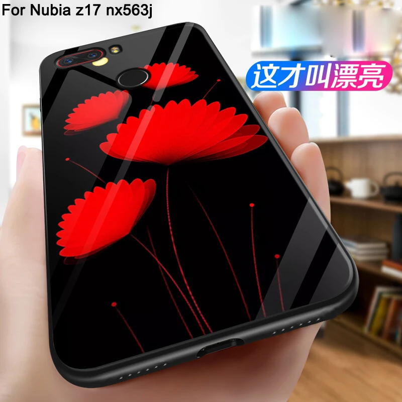 Чехол для ZTE NUbia Z17 Lite nx591j модный мультяшный чехол из закаленного стекла задняя