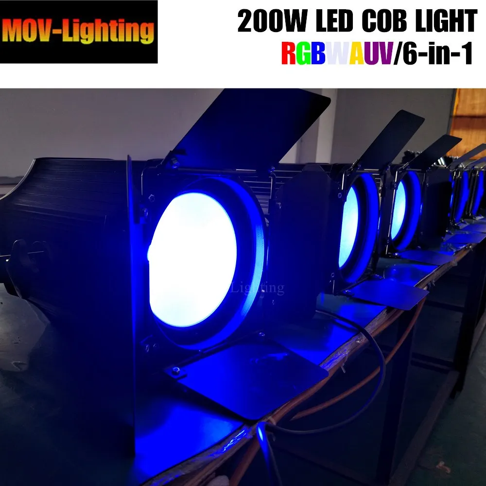 6 шт. 200 Вт LED Par Can/теплый белый 2 в 1 COB светодиодный Par/LED dmx сцсветильник dj|Эффект