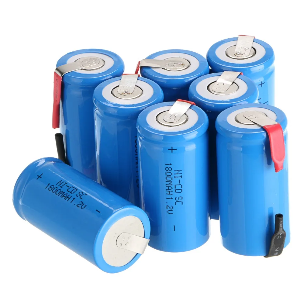 

New 17 PCS 1800 mah SC Ni-CD rechargeable battery -blue color 4.25*2.2cm