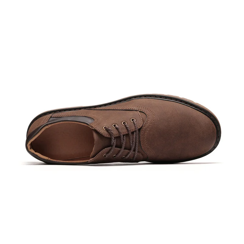 2019 Spring Men leather shoes driving brand luxury fashion designer casual male oxford #W333 | Обувь