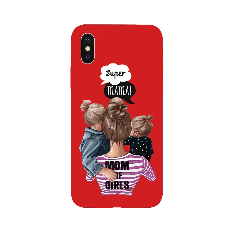 Модный Цветной ТПУ чехол для телефона девочек iPhone X XS Max XR 7 8 6 S Plus 5 5S SE милый