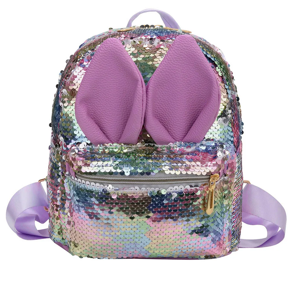 Multicolor Рюкзак с блестками, милая сумка на плечо для женщин и девушек, дорожная сумка, блестящий мини-рюкзак, Mochila Feminina Escolar#3 - Цвет: Multicolor