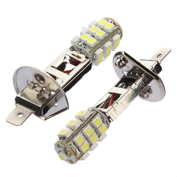 2 шт. H1 ксеноновый белый 25SMD 12В DC Автомобильный Стайлинг светодиодный фонарь