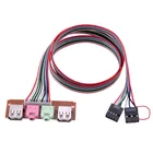 Чехол для настольного компьютера, передняя панель, USB аудио порт, кабель для микрофона, наушников, 2 USB-порта, s 2 аудиоразъема с кабелем, шнур