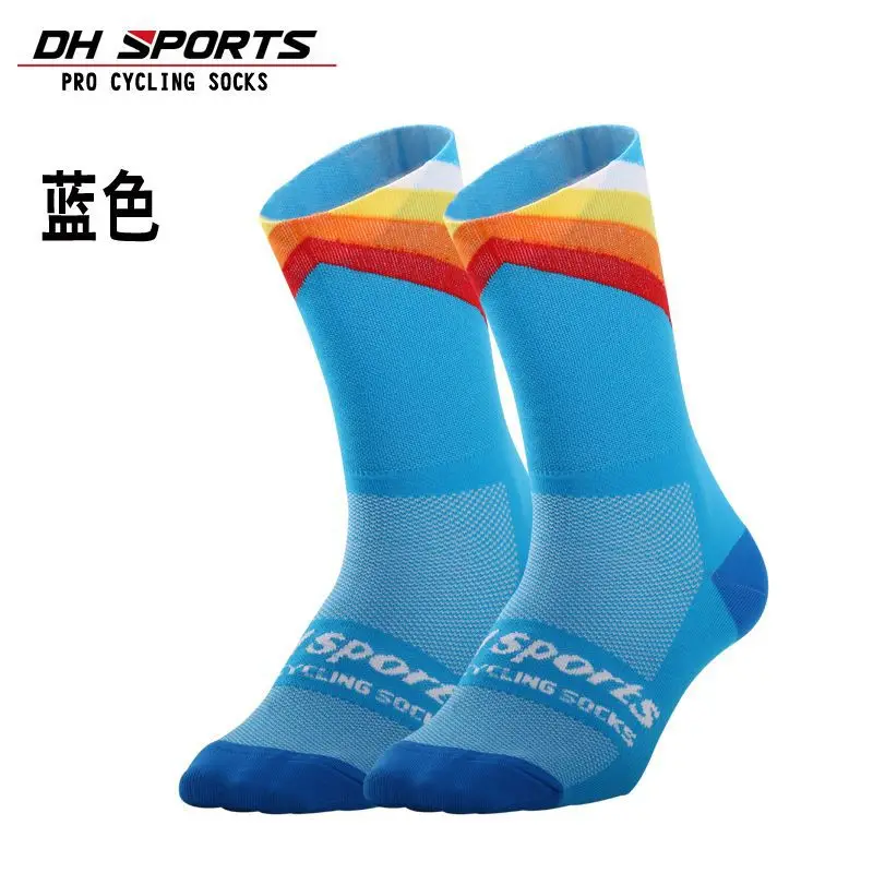 DH SPORTS Pro, лучшие спортивные носки, ветрозащитные, Coolmax, теплые, погодные, высокие, велосипедные носки, сумасшедшие, баскетбольные, для бега, спортивные, defeet носки