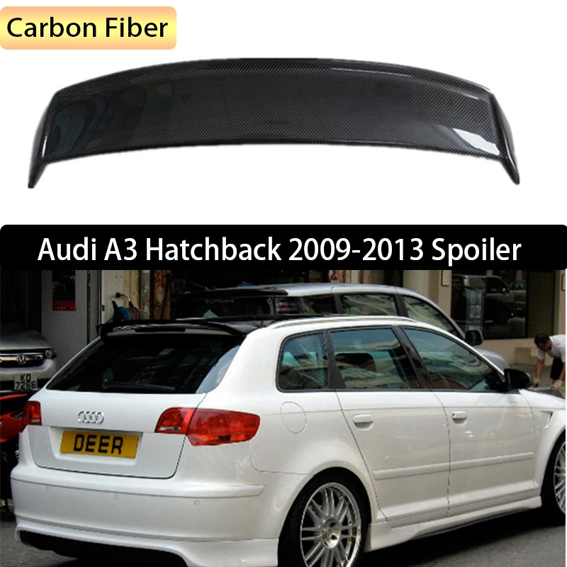 Для Audi A3 Хэтчбек 2009-2013 задний спойлер крыла багажник загрузки Спойлеры крыльев