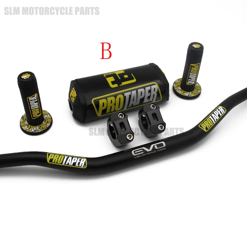 Металлический Mulisha пакет Fat Bar 1-1/" PROTAPER руль колодки с ручками ручки грязи питбайк Мотокросс Мотоцикл для KLX KTM черный