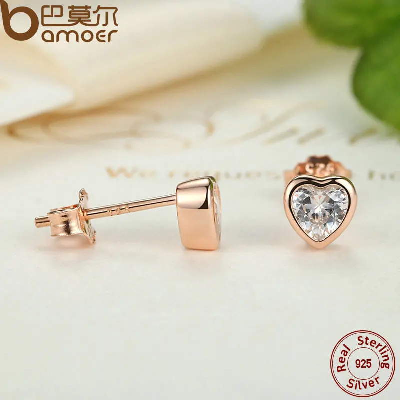 Женские серьги гвоздики из серебра с фианитом PAS452|earring holder|earrings titaniumearrings cristal |