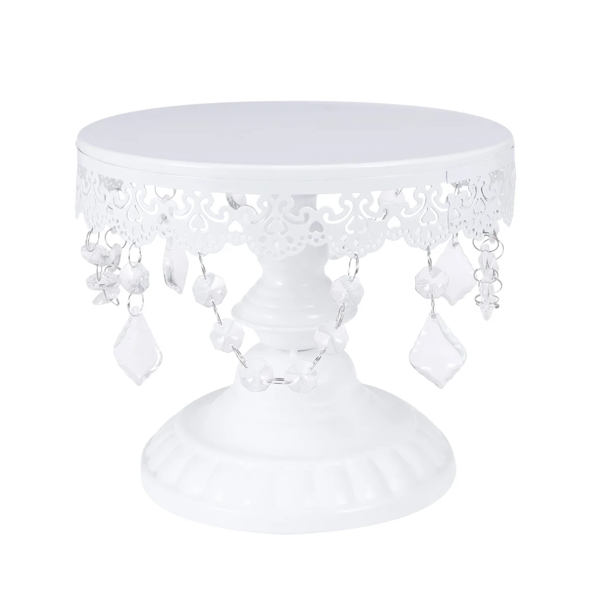 OUNONA, круглый хрустальный дисплей для торта, подставка для свадебного кекса, десерта, подставка для хранения торта на день рождения