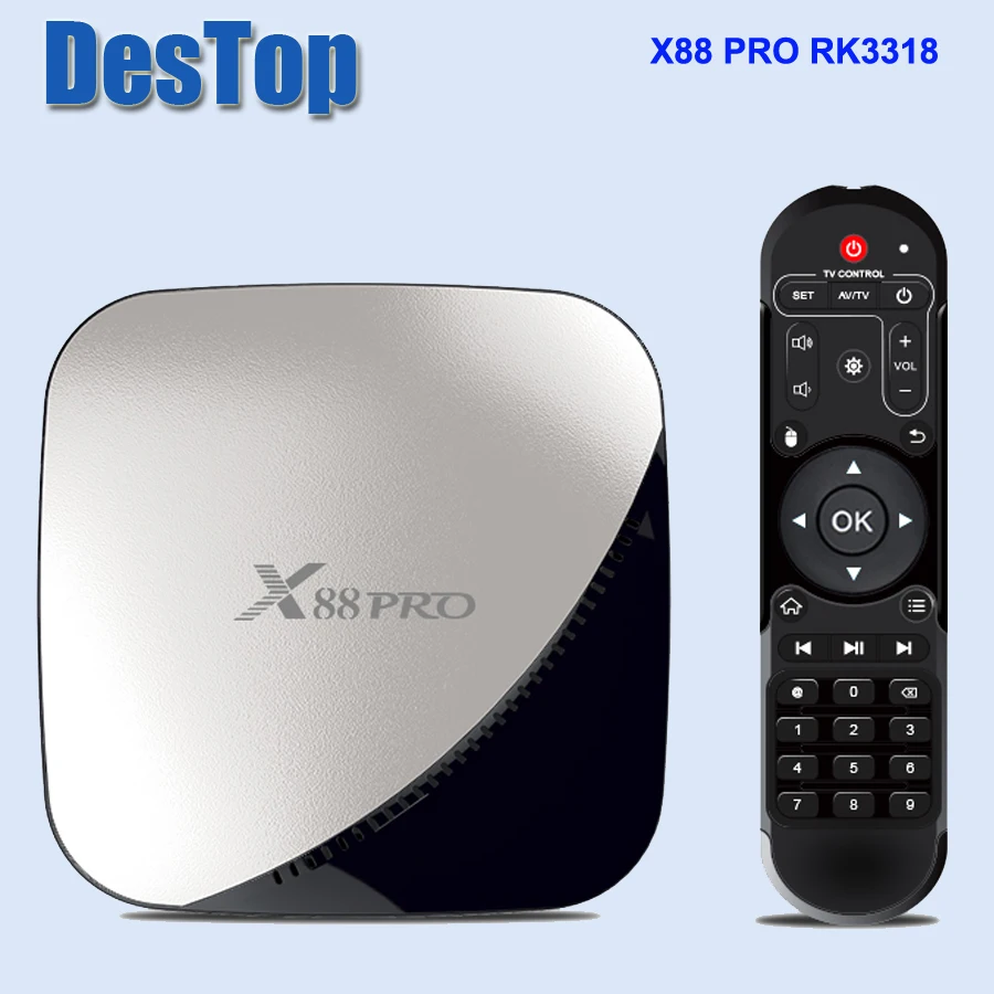 Приставка Смарт ТВ X88 PRO Android 9 0 4K Rockchip RK3318 4 ядра + 64 ГБ 2 4/5 ГГц Wi Fi 16 медиаплеер 20