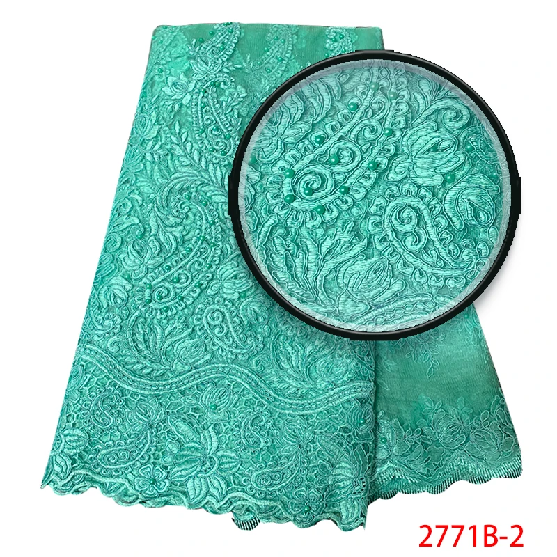 2019 вышитое кружево в нигерийском стиле Высококачественная африканская